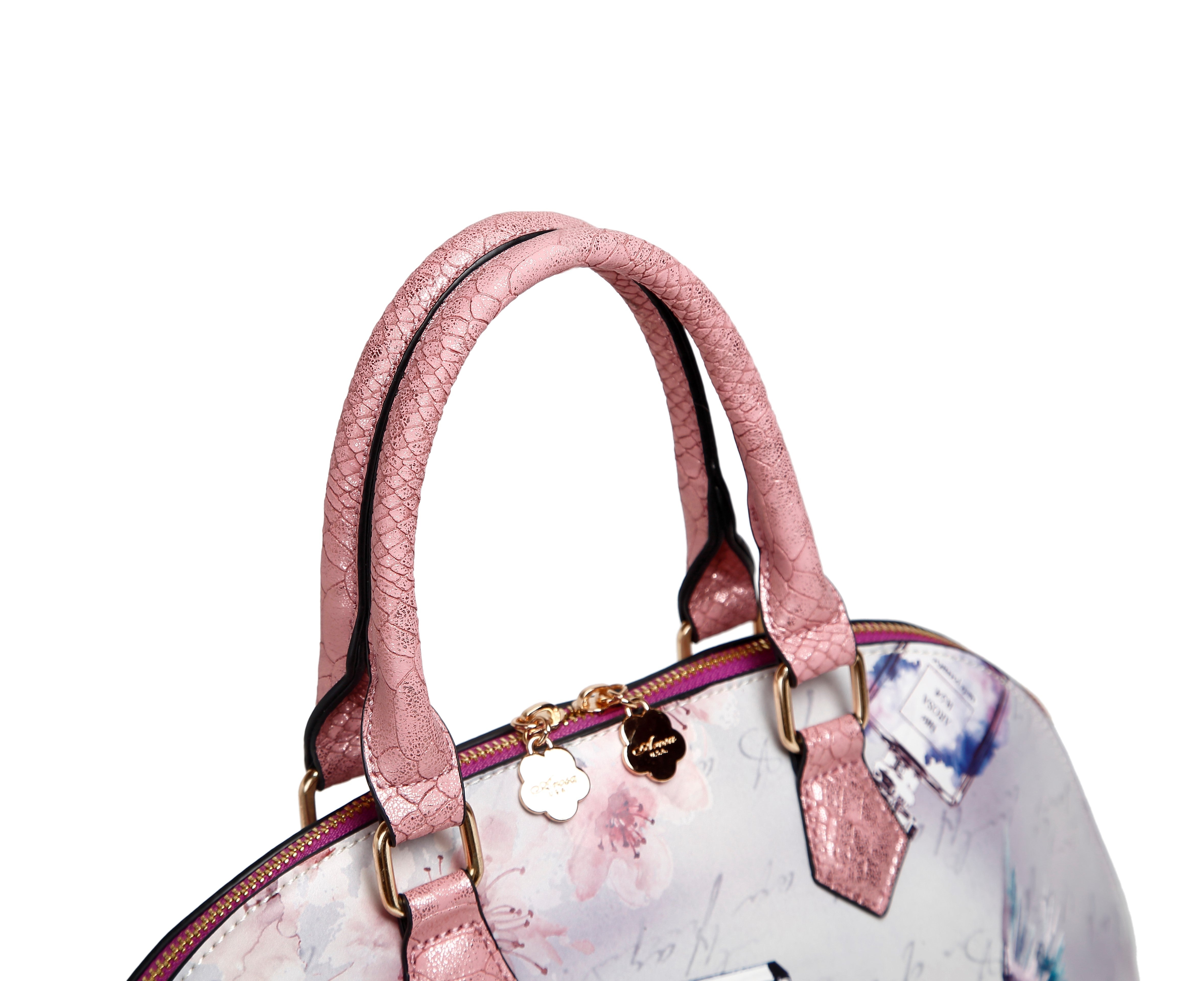 Arosa Fragrance Dome Vintage Hollywood Retro Graphic Handbag - Brangio Italy Co.