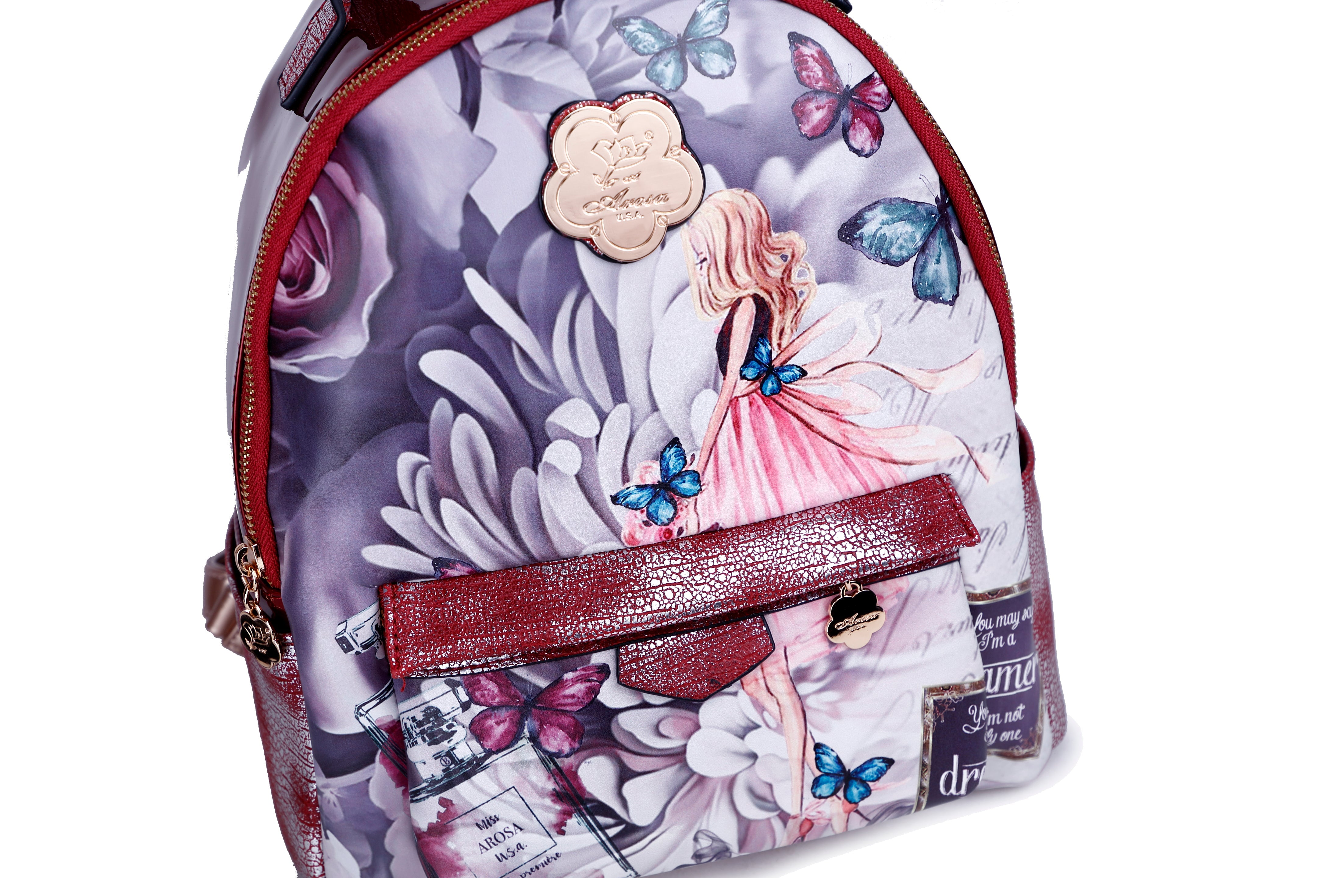 Dreamerz Crystal Laced Scratch & Stain Resistant Womens Backpack - Brangio Italy Co.