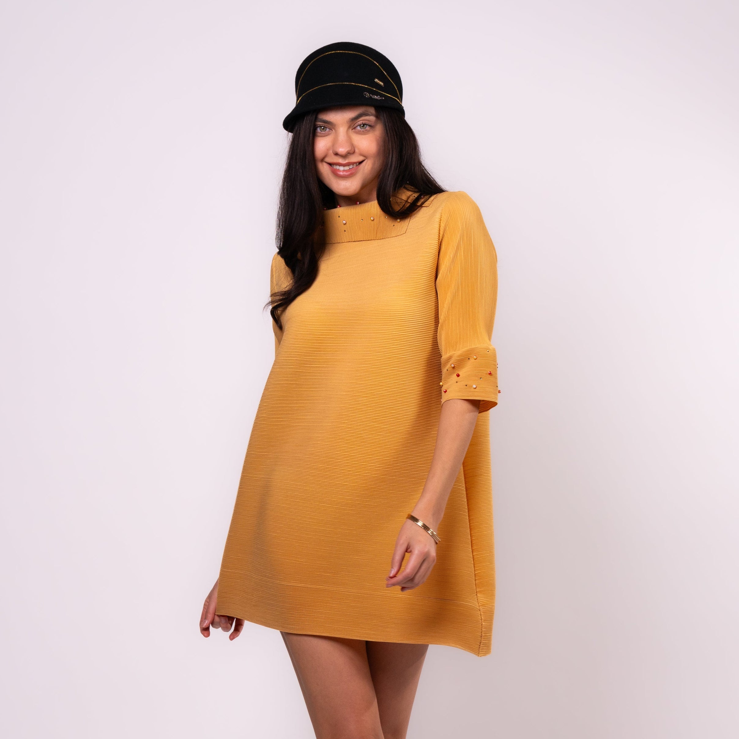 Moonpetal Mist Drape Dress