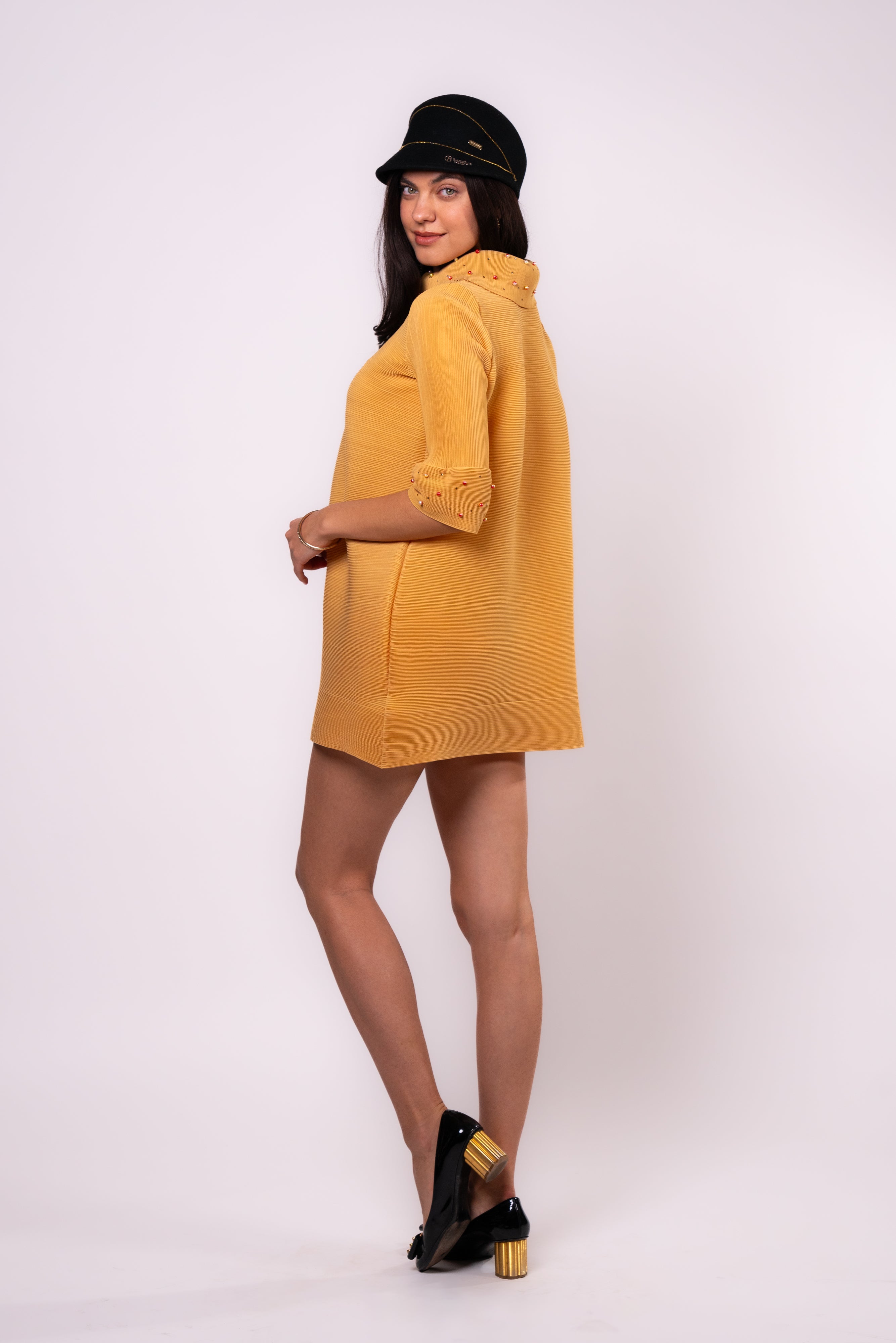 Moonpetal Mist Drape Dress