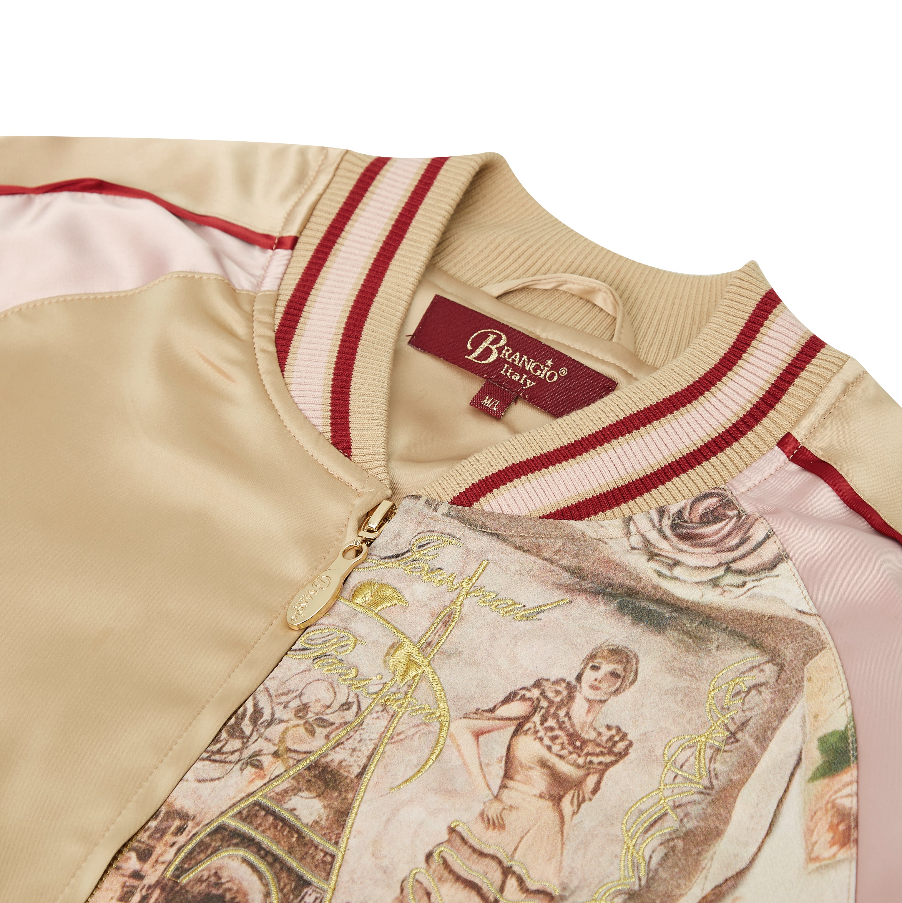 La Belle Époque Satin Bomber Jacket