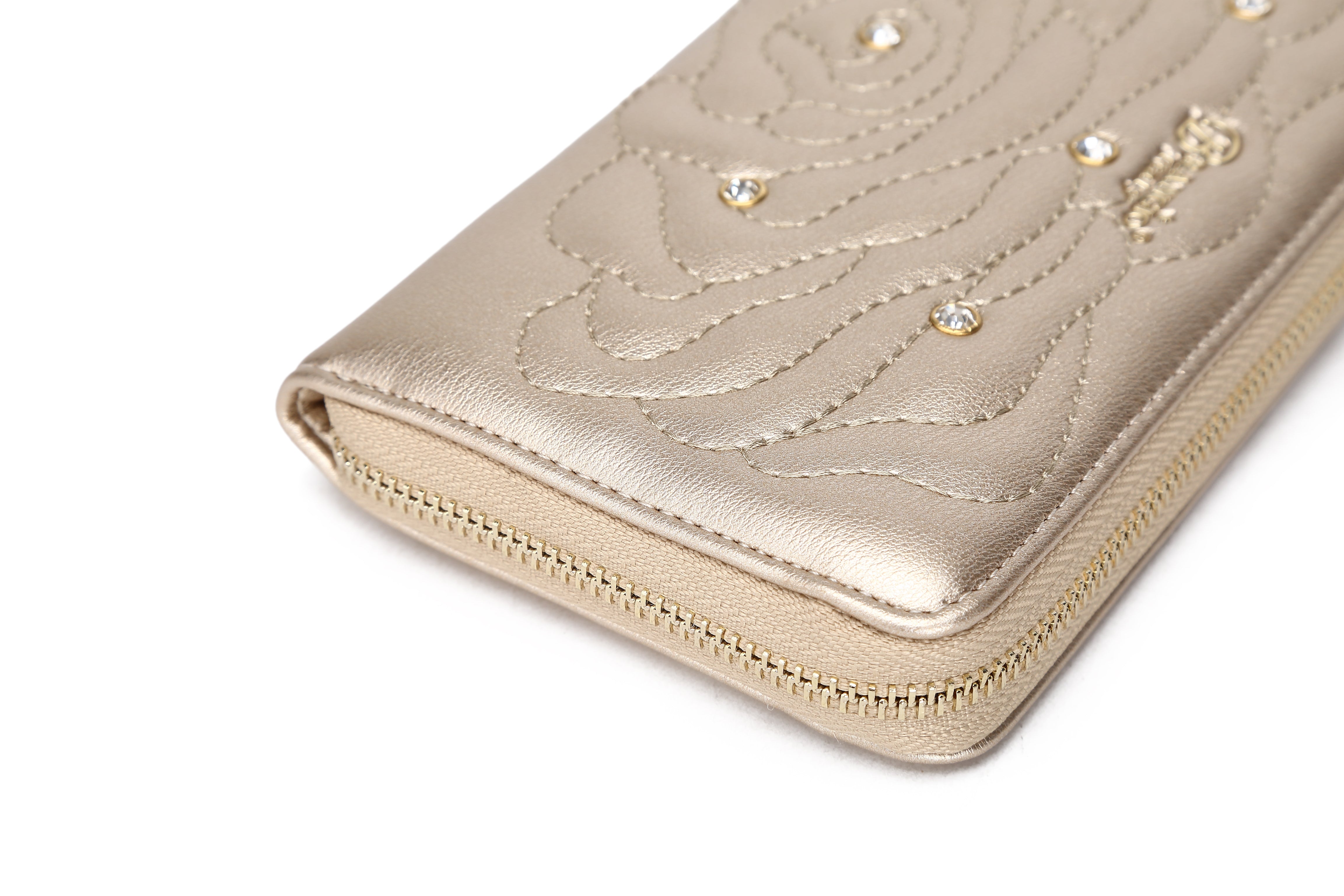 Rosette 3D Crystal Wristlet Wallet - Brangio Italy Collections
