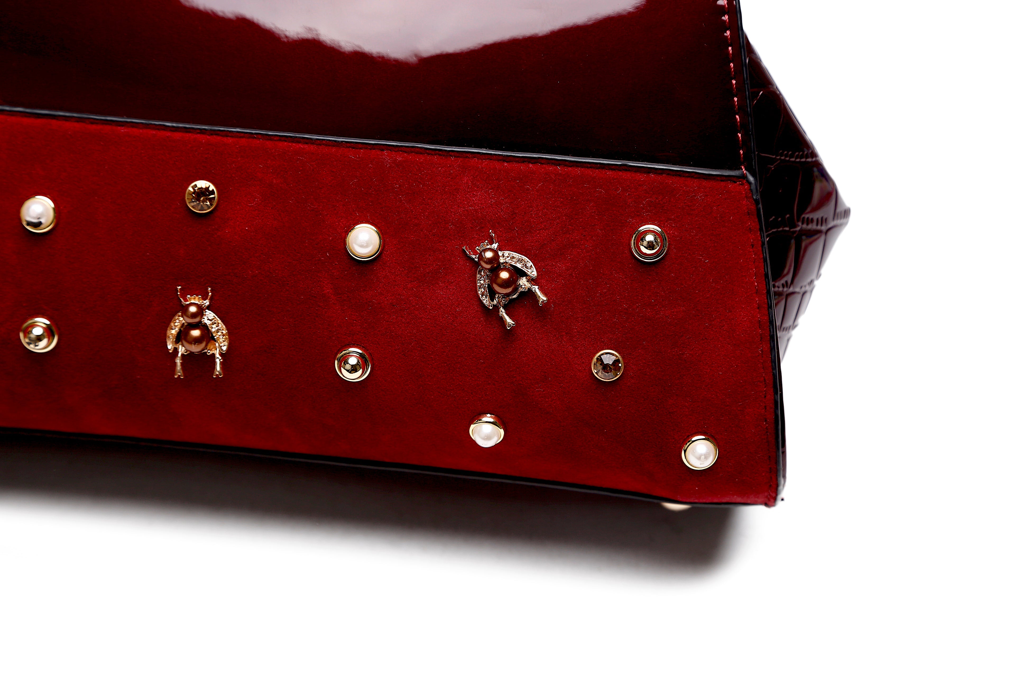 Honey Bee Adore Handmade Leather Shoulder Bag - Brangio Italy Co.